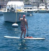 Catalina Paddle board, waving